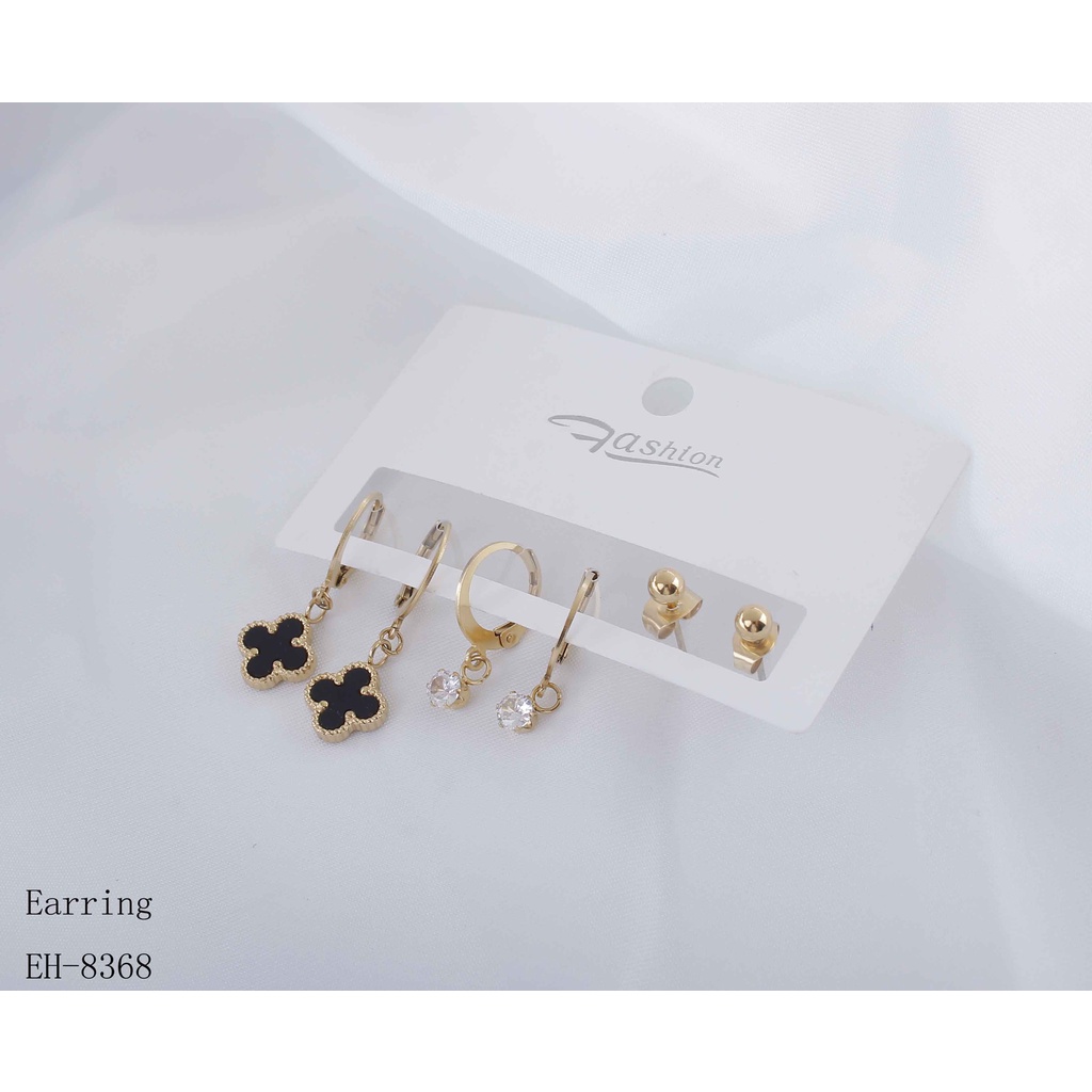 Anting Titanium Anti Karat Perhiasan wanita Jewelry 8368/8127/0075