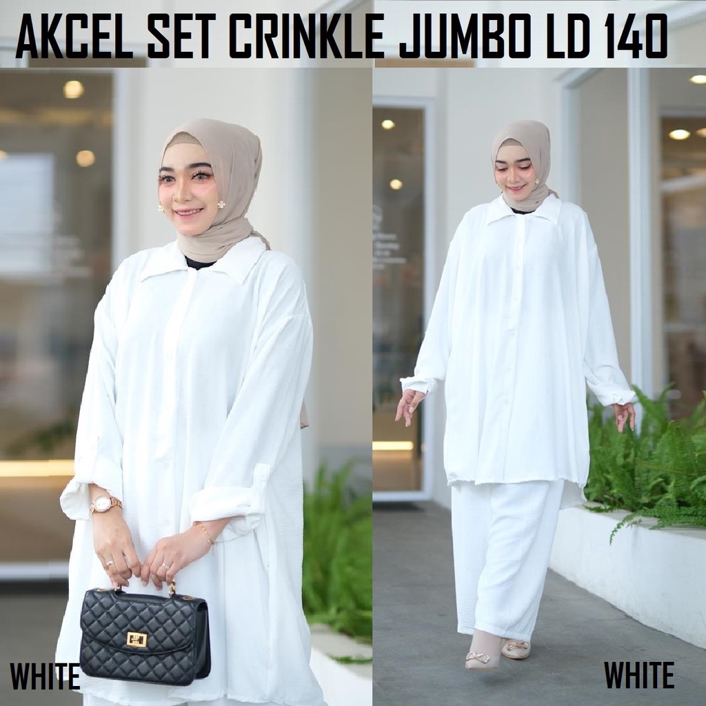 SETELAN BAJU TUNIK JUMBO LD 140 5L - BAGUS WANITA HALUS DAN TEBAL DINGIN OOTD HARIAN