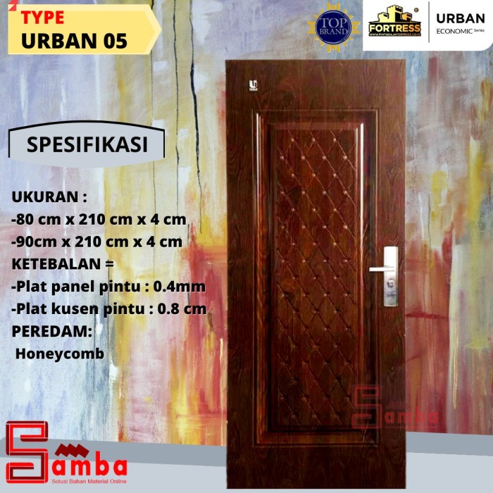 ><><><] PINTU BAJA FORTRESS URBAN 05 ECONOMIC SERIES PINTU RUMAH PLAT BAJA