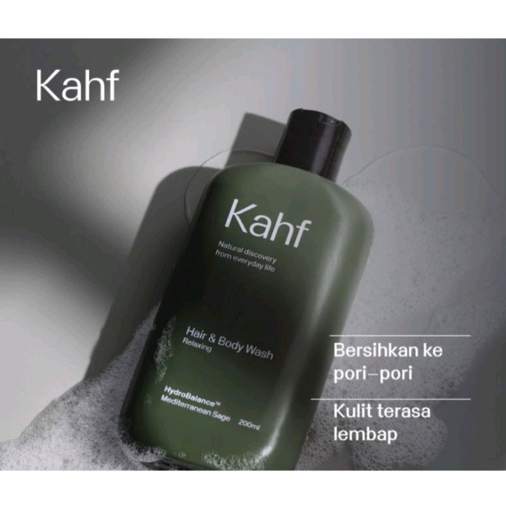 KAHF BODY WASH ACNE FIGHT&amp;RELAX 200ML / SABUN MANDI PRIA - SABUN CAIR