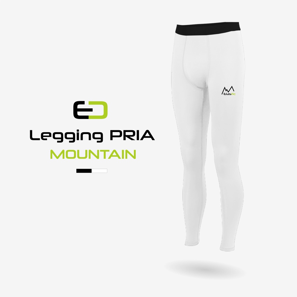 ELASTIC - Legging panjang MOUNTAIN pria olahraga compression sport bahan spandex lejing outdoor legging gunung adventure