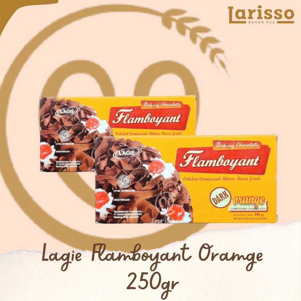 

L'AGIE FLAMBOYANT KOTAK COKLAT COMPOUND 250GR RASA ORANGE/JERUK