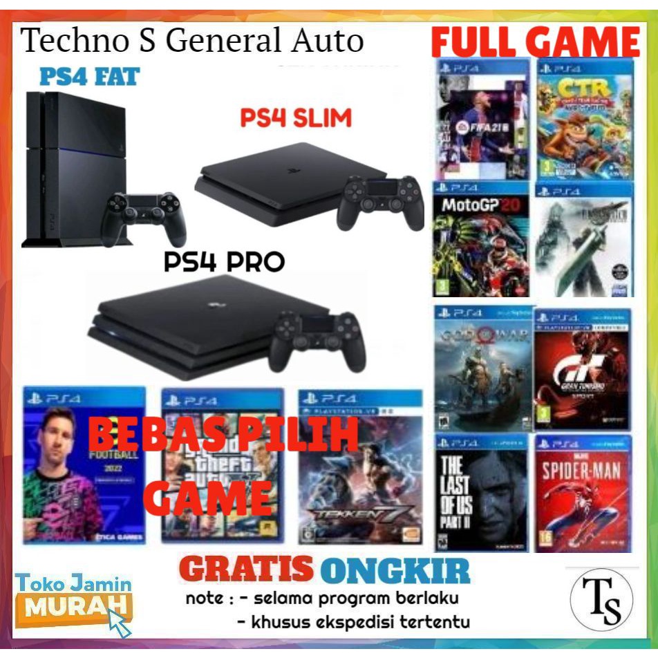 PS4 Slim 500GB / PS4 FAT 500GB / PS4 PRO 1TB / PS4 SLIM 500 GB / PS 4 FAT 500 GB ORIGINAL FULL GAME