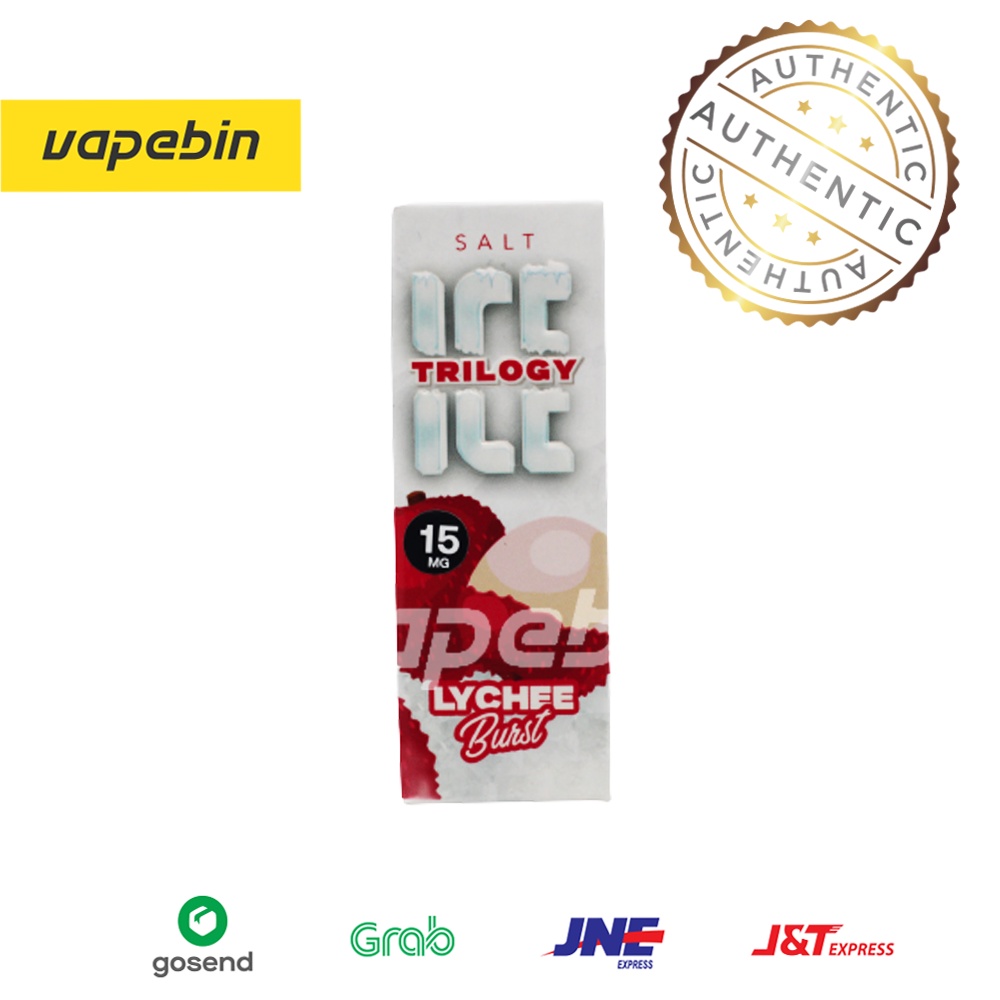 LIQUID TRILOGY ICE LYCHEE BURST SALTNIC - ICE TRILOGY SALT NIC - 30ML