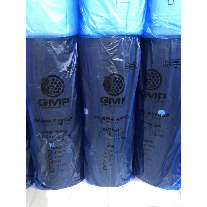 

Bubble wrap Bening / hitam Tebal 125cm x 50M merk GMP 3KG