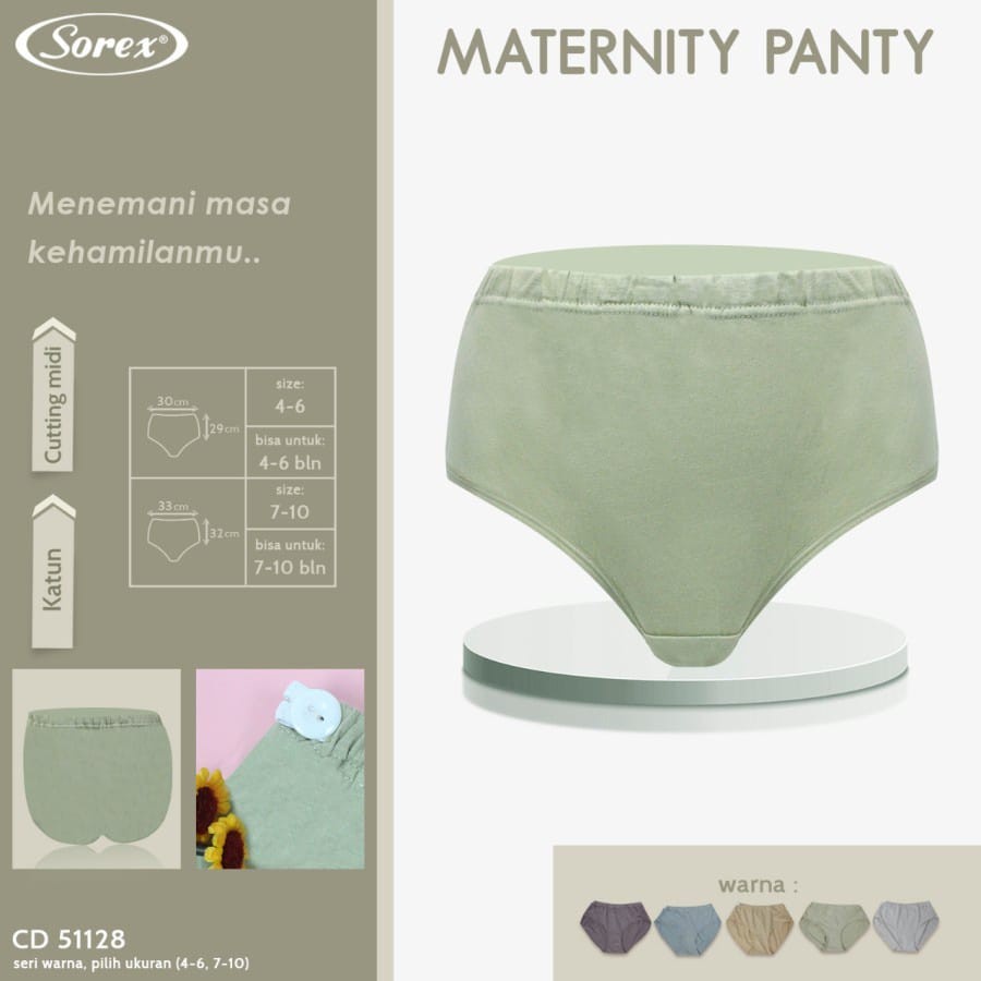 SOREX cd Hamil Katun Maxi 51128 Sorex Maternity Panty