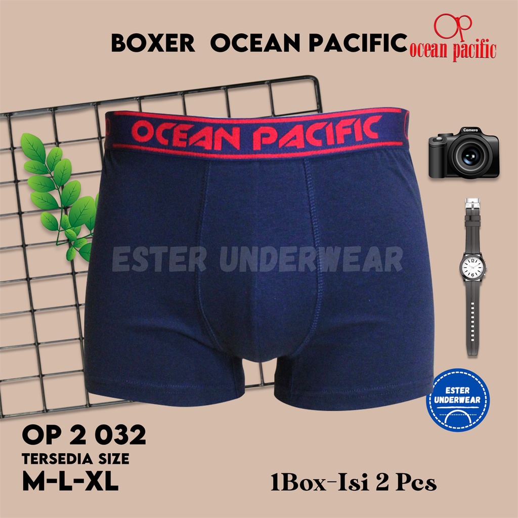 Celana Boxer Pria Ocean Pacific OP 032 isi 2 Pcs/Pack