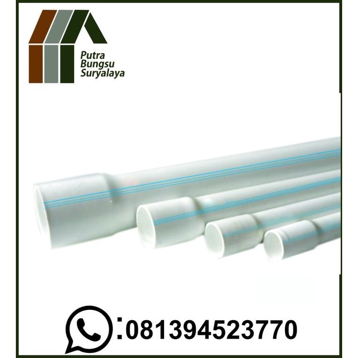 Terlaris Pipa/ Paralon Pvc Maspion D Putih 3 Inch