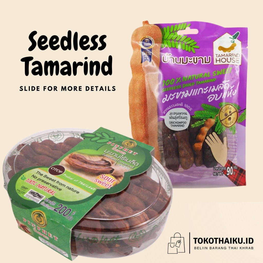 

Seedless Tamarind Sour and Sweet 100% Natural 200gr