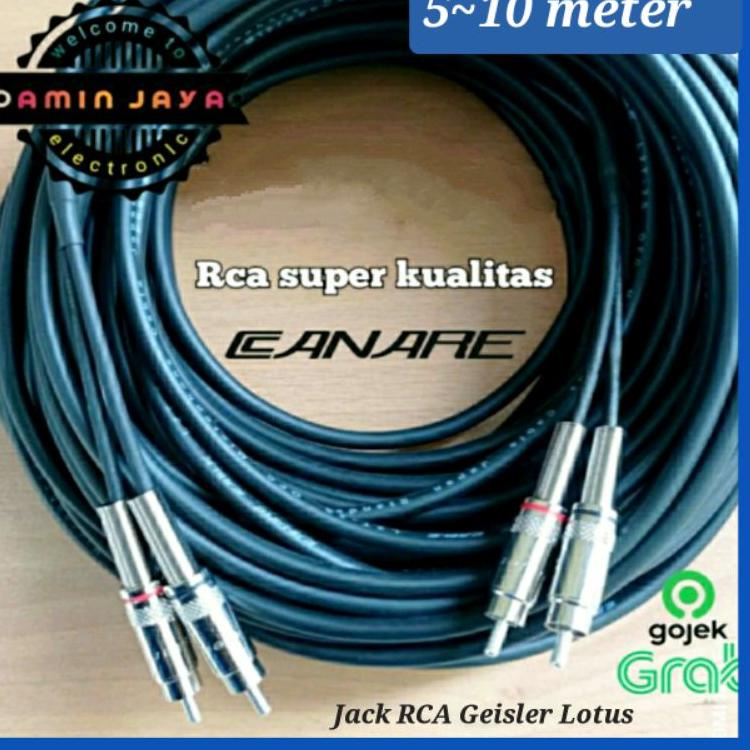 ❃ Kabel RCA 2-2 kabel jack RCA berkualitas panjang 5 sampai 10 meter ✧