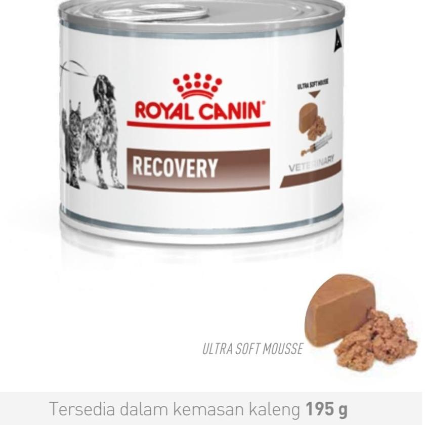 

▲ Royal Canin Recovery Kaleng 195gr ☎