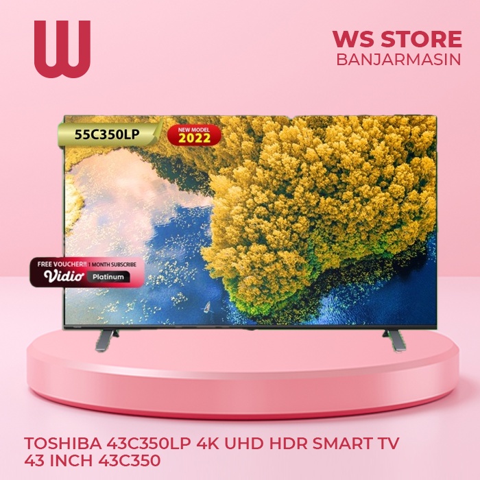 TOSHIBA 43C350LP 4K UHD HDR Smart TV 43 Inch 43C350