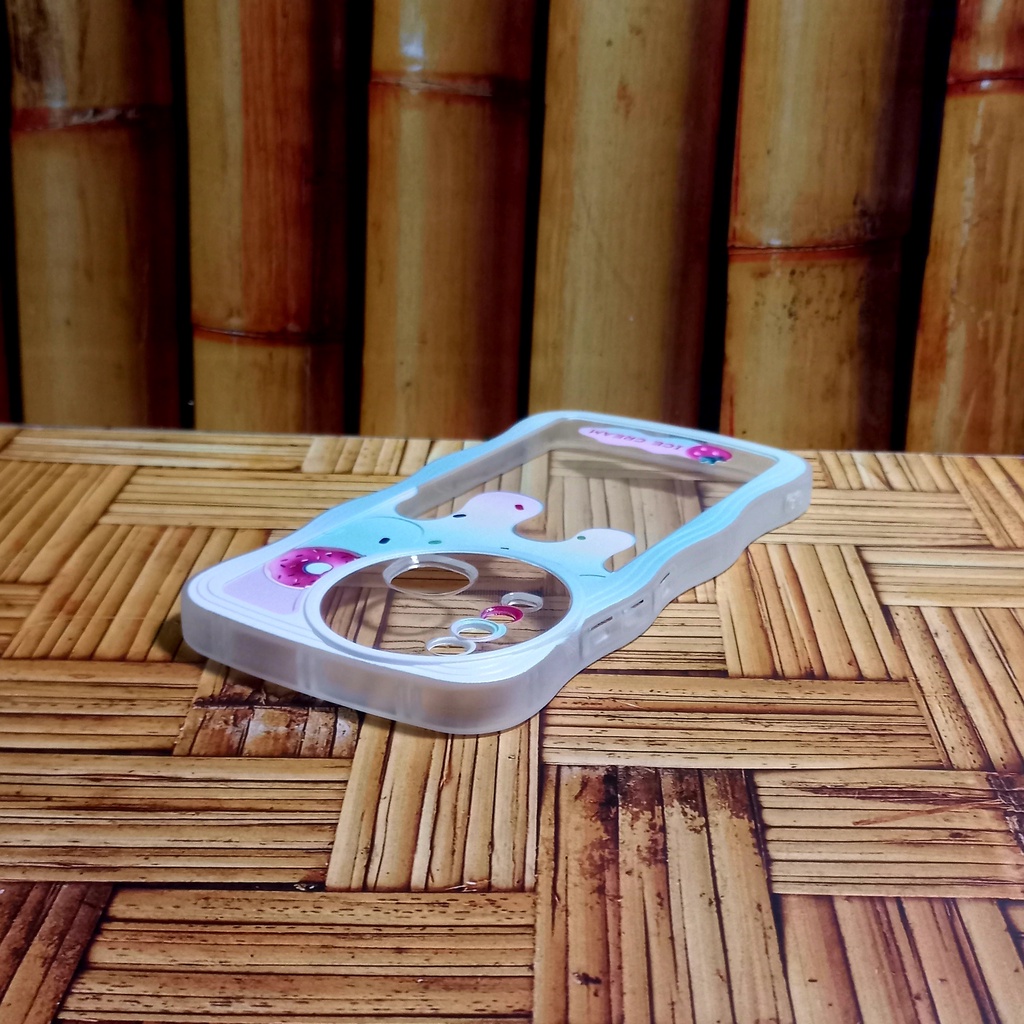 Case Vivo 1901 1902 1904 1906 2007 Softcase Gelombang Motif Es krim Vivo Y11 Y12 Y15 Y17