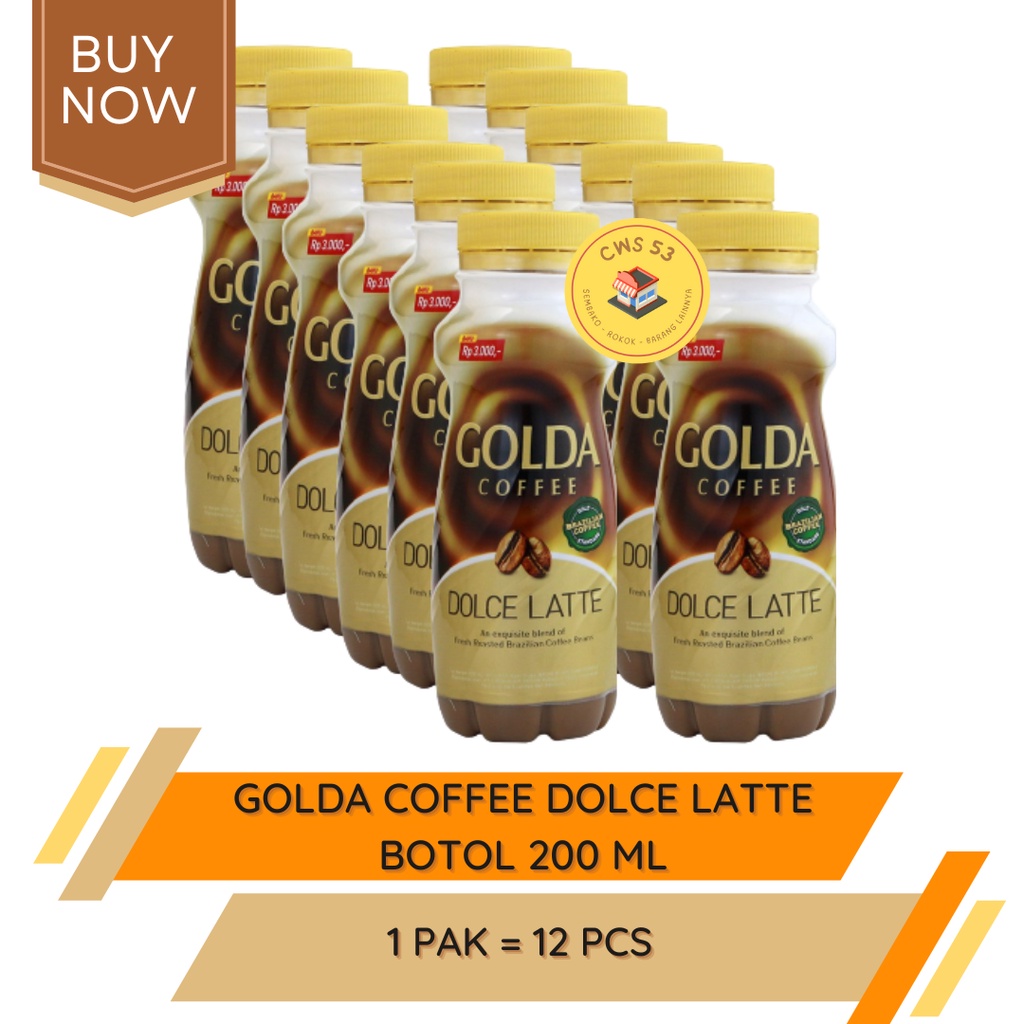 

GOLDA COFFEE DOLCE CAPPUCINO LATTE Botol - 200 ml / 12 Pcs / 1 Pak