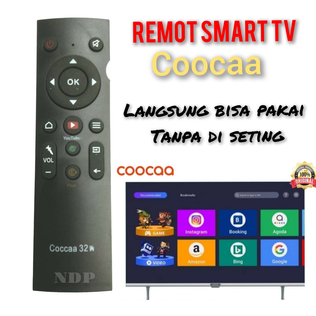 Remot untuk tv smart coocaa android coca