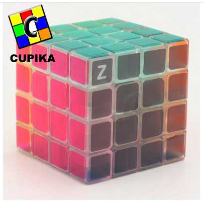 Rubik 4x4 4x4x4 ZCUBE Transparant mainan anak edukasi