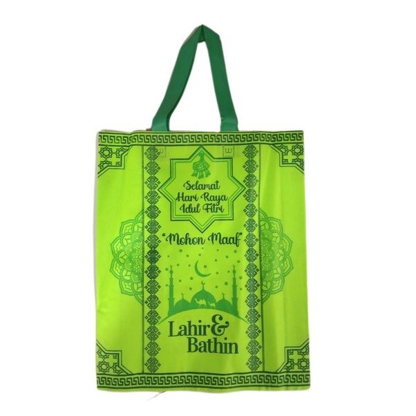 Tas Goodie Bag Lebaran Idul Fitri ukuran Jumbo 38x45 LUSINAN Kantong Bingkisan - tas souvenir lebaran - kantong parcel hadiah hampers - tas spon bon spoun bound sponboun besar - tas jinjing lebaran - godi bag parsel