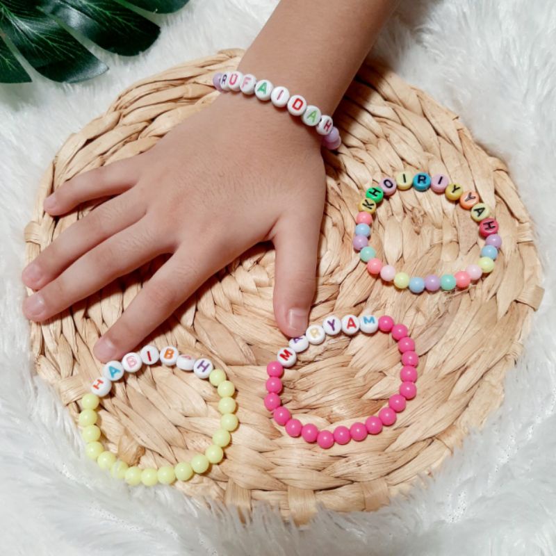 Gelang anak request nama