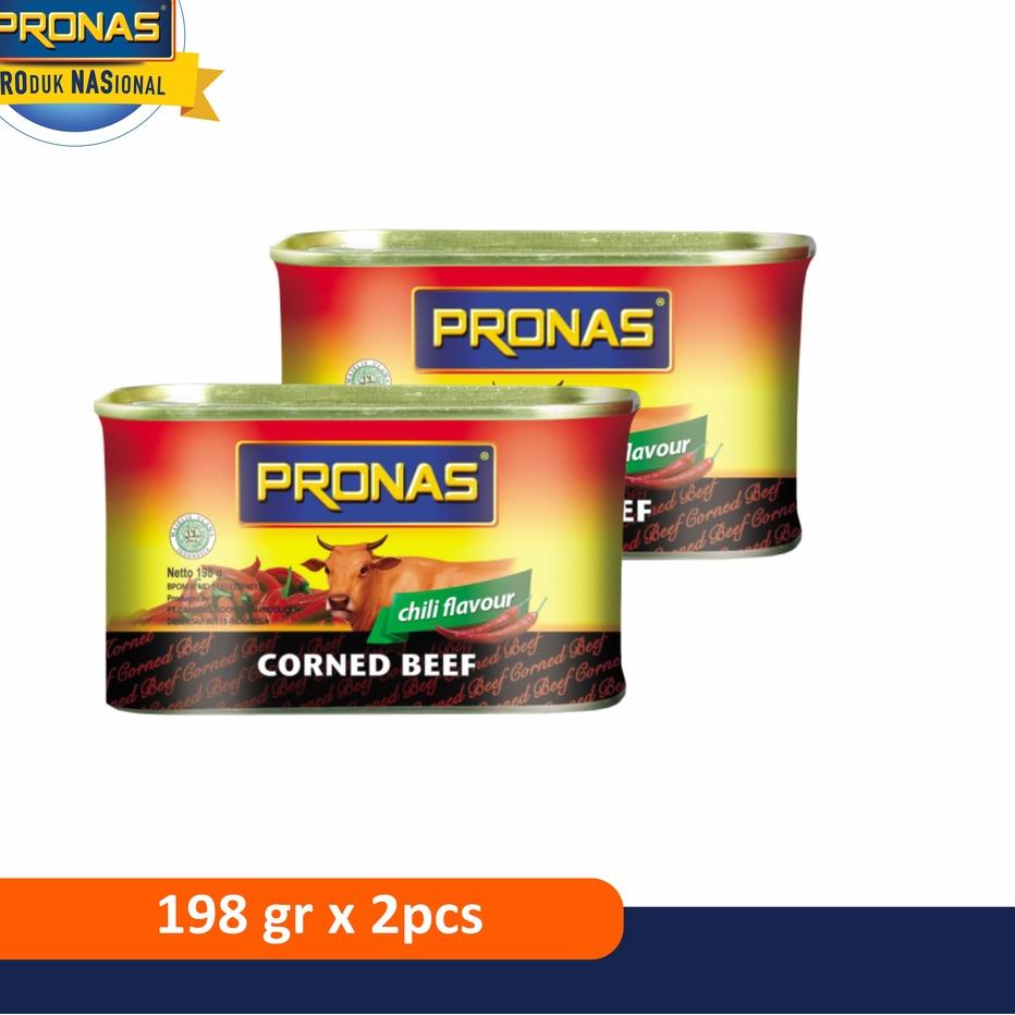 

♩ Pronas Kornet Sapi Chili 198 g dalam kemasan kaleng EOE Bundling 2 pcs ✭