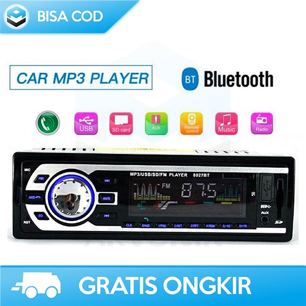 TAPE MOBIL BLUETOOTH RADIO FM USB SD CARD CAR MP3 PLAYER MULTIFUNGSI