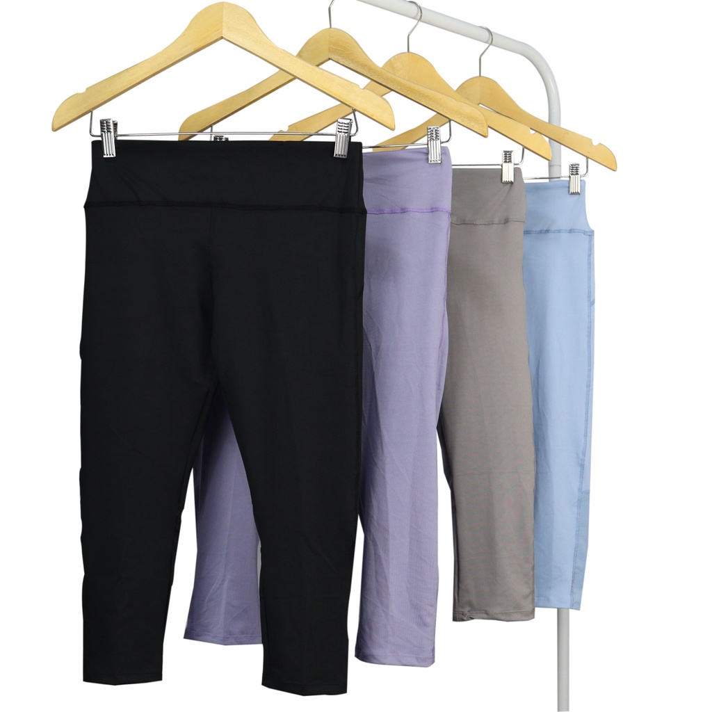 ACTIVE WEAR Celana Legging Olahraga Wanita Impor Model Jaring / Mesh Splice Celana GYM/ZUMBA sl714