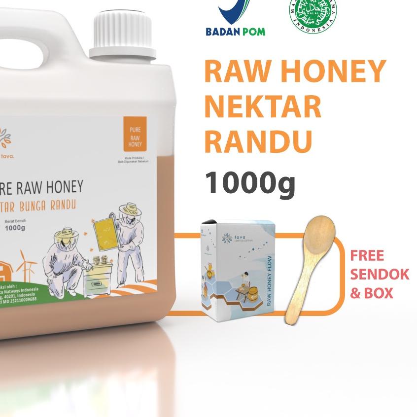 

☜ Asli Murni 1kg Tava Grade A Nektar Randu 100% Alami Pure Natural Raw Honey ❁
