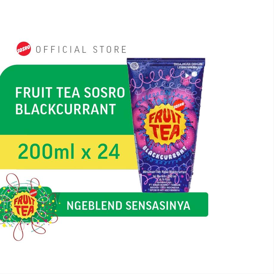 

✸ Fruit Tea Sosro BlackCurrant Genggam 200 ml isi 24 pcs ☑