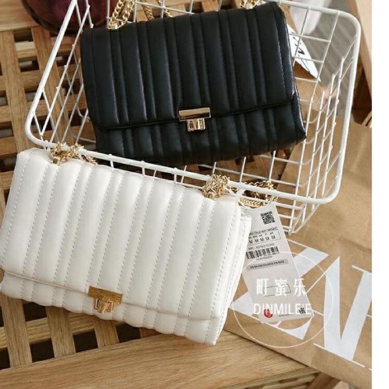 SIAP KIRIM TAS WANITA Z278 ZARA4 QUILTED MIDI  CROSSBODY BAG PREMIUM IMPORT