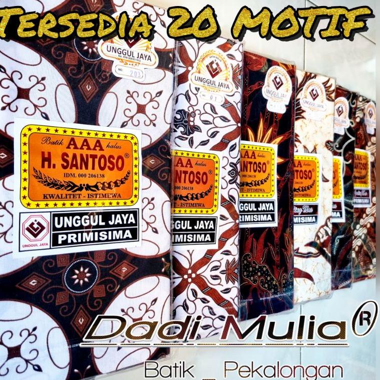 TERBARU KAIN PANJANG SANTOSO UNGGUL JAYA berkualitas / kain unggul jaya / cukin / samping h santoso 