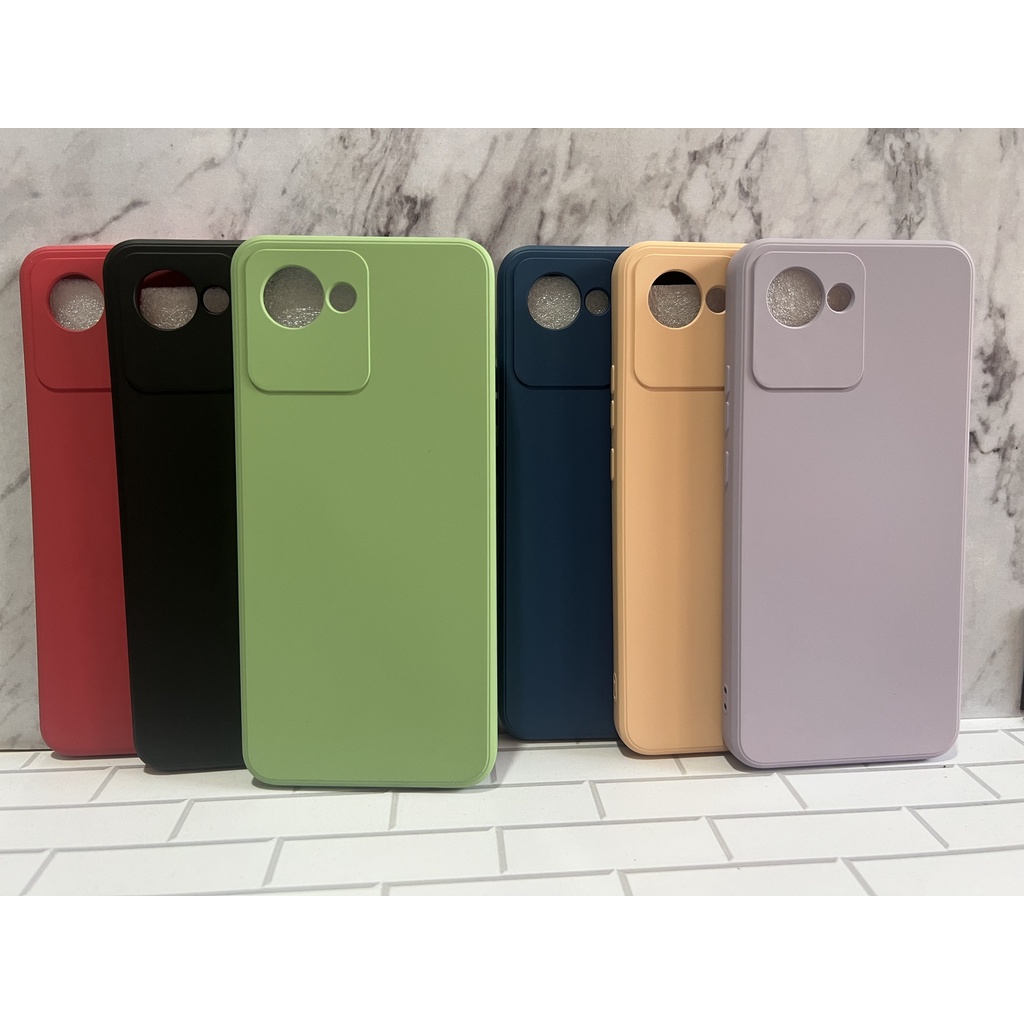 Soft Case Realme C30 Realme C30s Liquid Silikon Candy Macaron Bludru