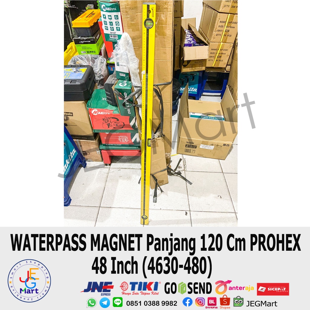 NEW WATERPASS MAGNET PANJANG 120 CM PROHEX 48 INCH (4630-480)