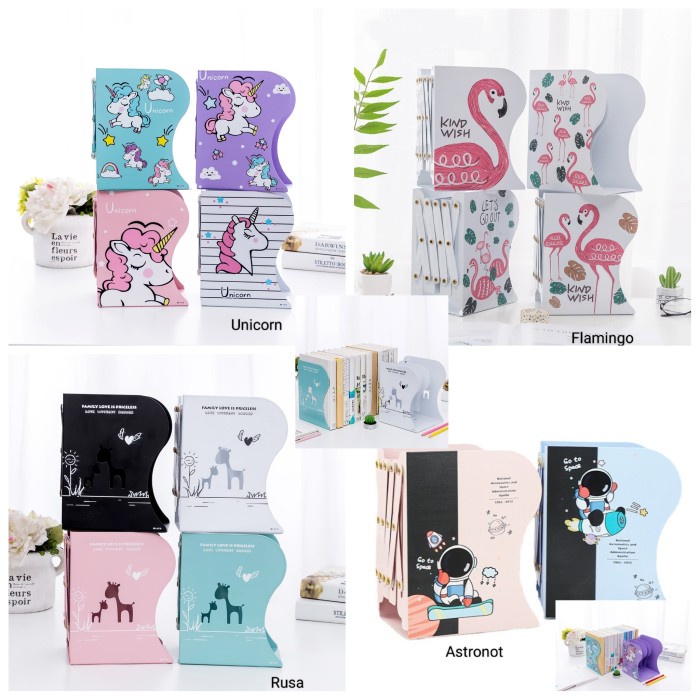 

Sandaran Buku Book End Book Holder Pembatas Buku Star Seller