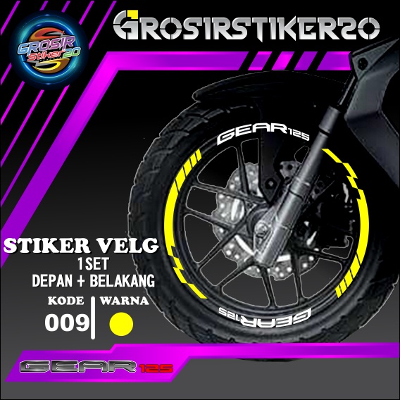 STIKER CUTTING LIST VELG YAMAHA GEAR / LIST VELG CUTTING STIKER YAMAHA GEAR / CUTTING STIKER VARIASI