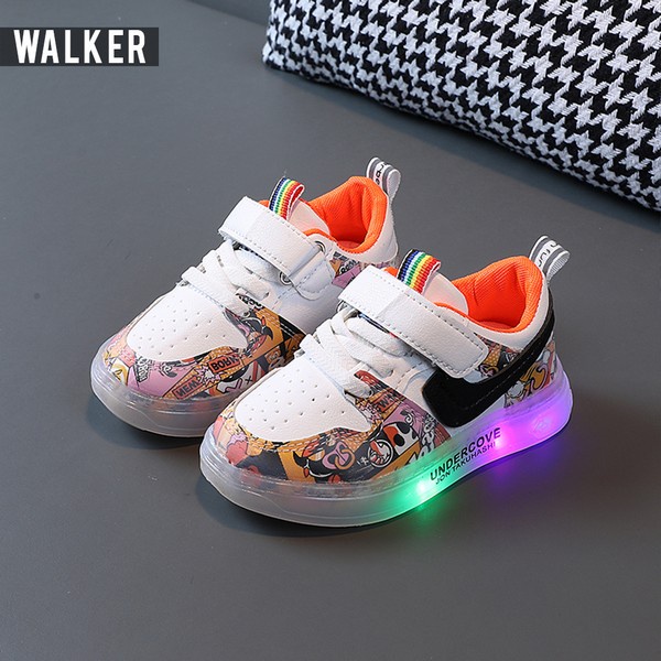 Sepatu Anak Laki Laki Perempuan LED Light - Sepatu Sneaker Anak Lampu LED M289