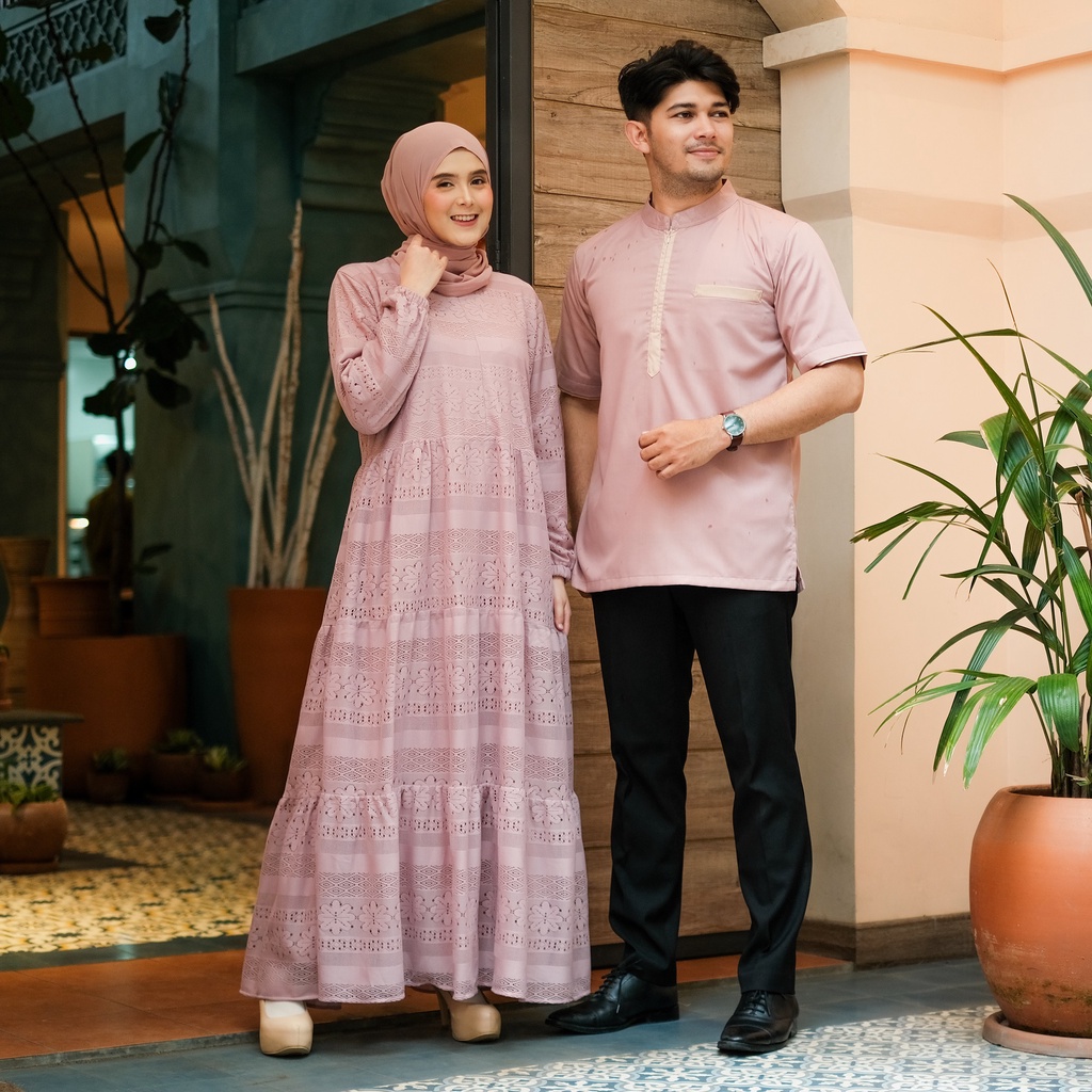 KINANDRA FAMILY SET 2023 GAMIS KOKO SET KEMBAR COUPLE KELUARGA