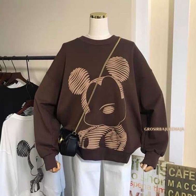 LANGSUNG ORDER DISNI SWEATER OVERSIZE - MICKEY SWEATER - SWEATER WANITA - SWEATER TERLARIS - SWEATER
