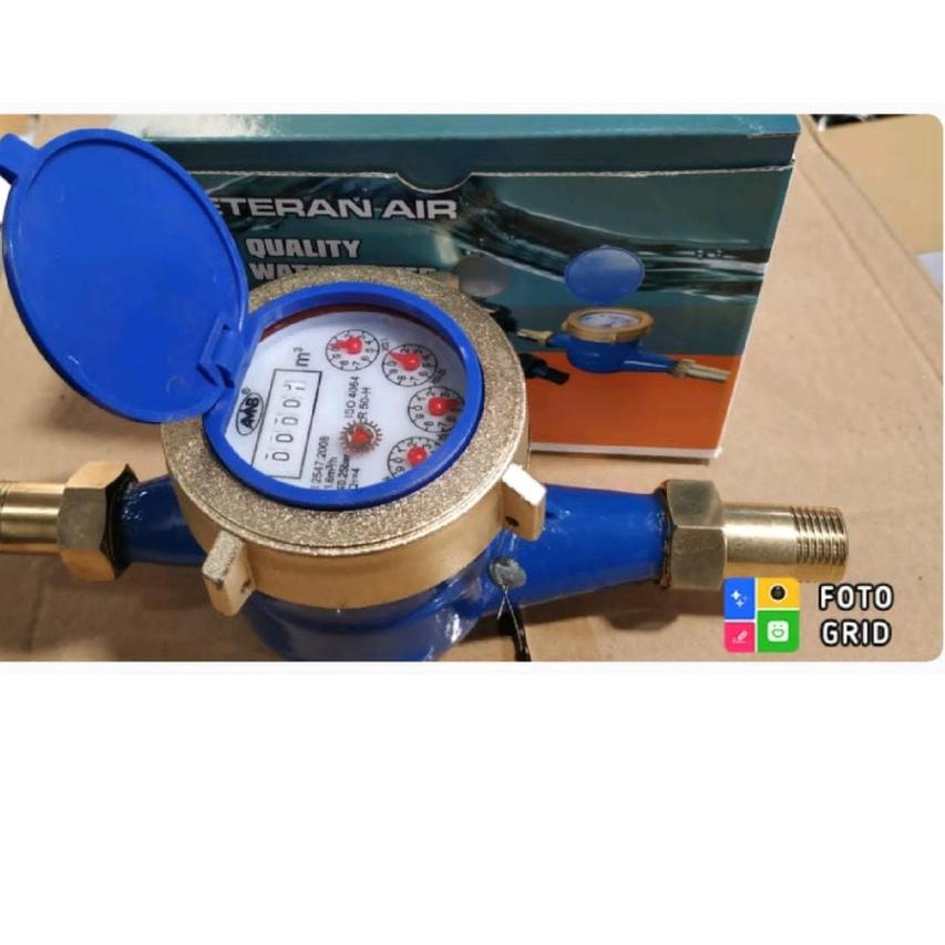 ➧ IMD Meteran Air Besi 1/2" / Meteran Air 1/2 Inch Besi / Meteran Air PDAM SNI IMD ☀