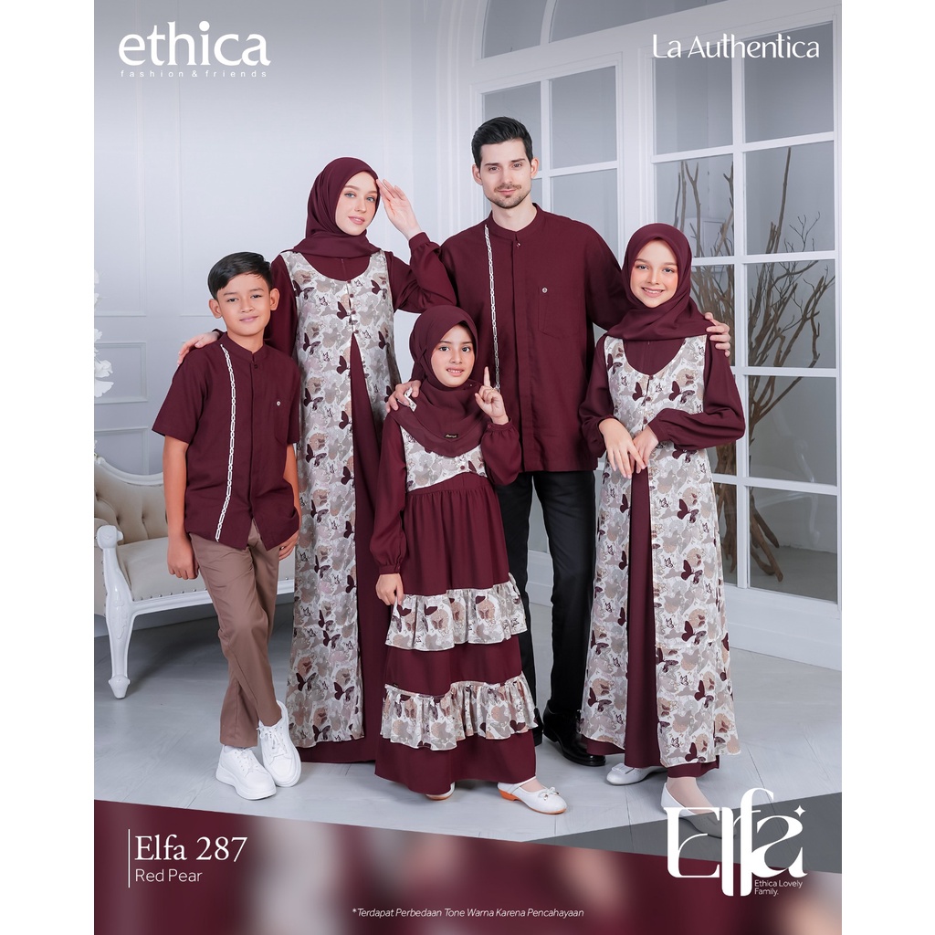 SET ELFA 278 RED PEAR, KAHFI 273, KAGUMI 288, KAHFI KIDS 194, KAGUMI KIDS 141, SARIMBIT/ SERAGAM KEL