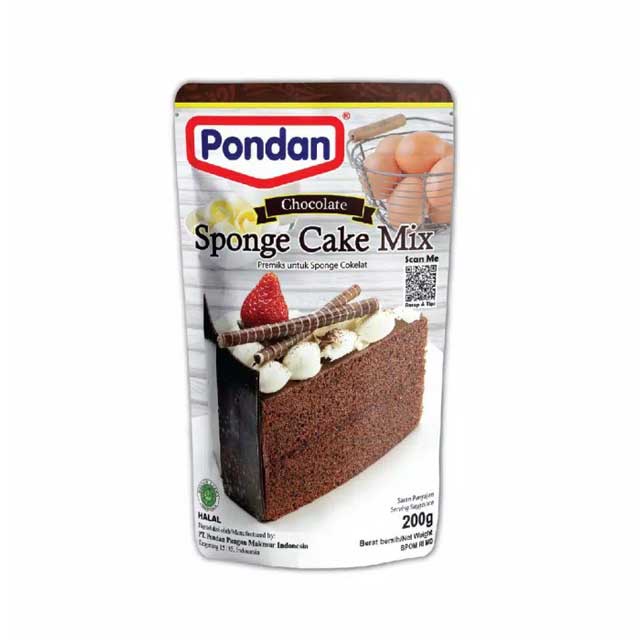 

PONDAN SPONGE CAKE MIX CHOCOLATE 200GR