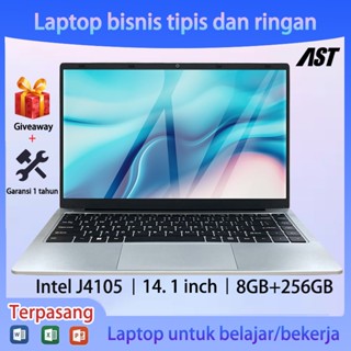 【penjualan panas】Laptop baru 14.1'' RAM 8+256GB SSD Intel J4105,Win11+Office+gift,tipis dan ringan Mendukung pembayaran cicilan, cash on delivery, garansi 1 tahun