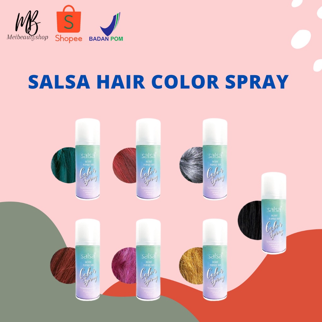 Salsa Instant Mermaid hair colour spray semir rambut spray 80ml