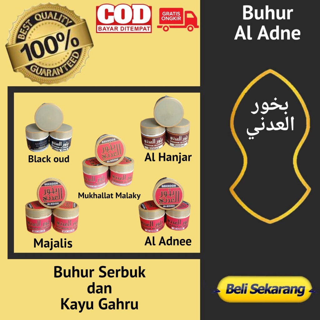 Promo Bukhur Buhur al adnee / bakhour / dupa / pewangi ruangan