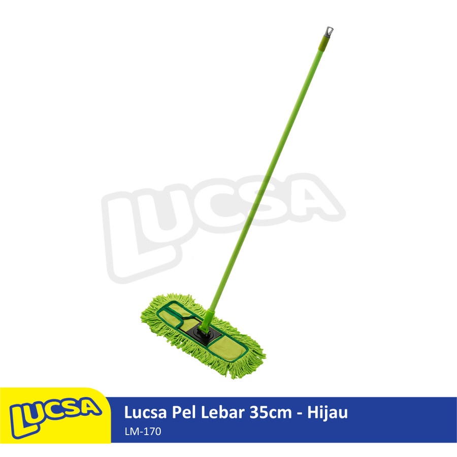 Ktmstore Pel Lebar 35cm Alat Pel Sapu Lantai Lobby Set Dust Mop Lucsa LM-170