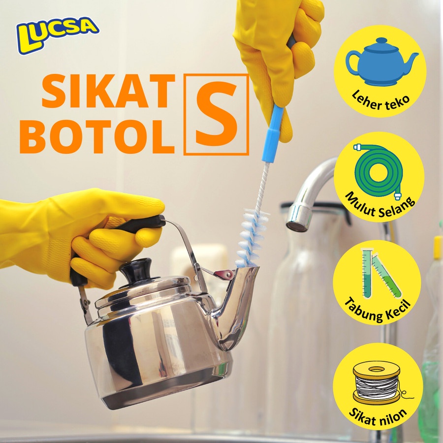 Ktmstore LUCSA SIKAT BOTOL (S) LEHER TEKO SELANG TABUNG KECIL NILON LR-120