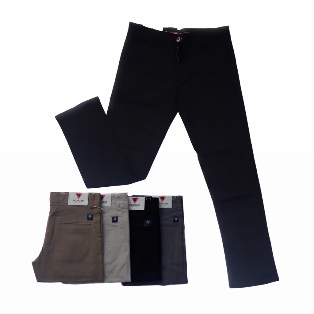 SQUAD ID CELANA PRIA CHINOS Panjang Slimfit Terjangkau Bahan HALUS PREMIUMM