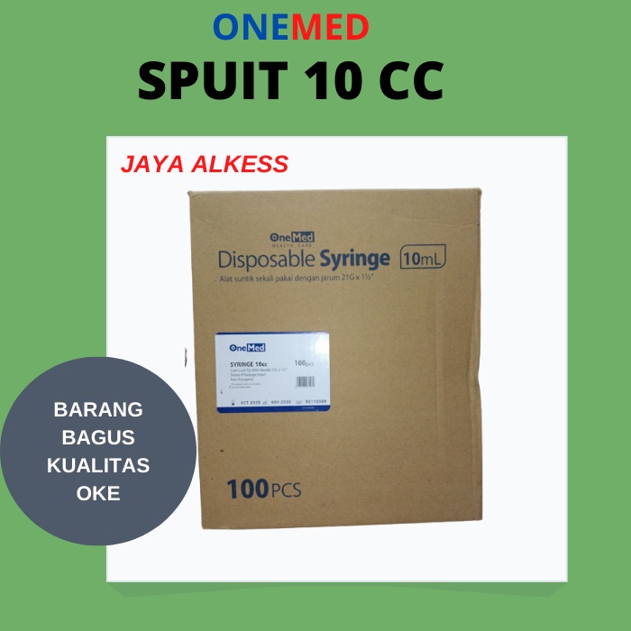 Disposable Syringe 10 CC OneMed Spuit 10 Ml OneMed