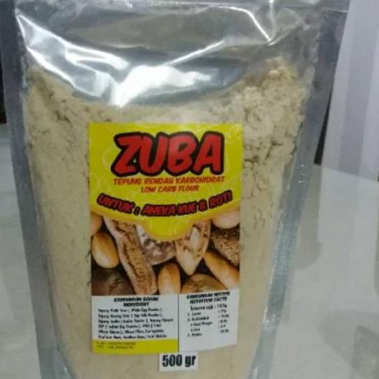 

➷ ZUBA CAKE Tepung Untuk Cake Rendah Karbo 500 gr ➨