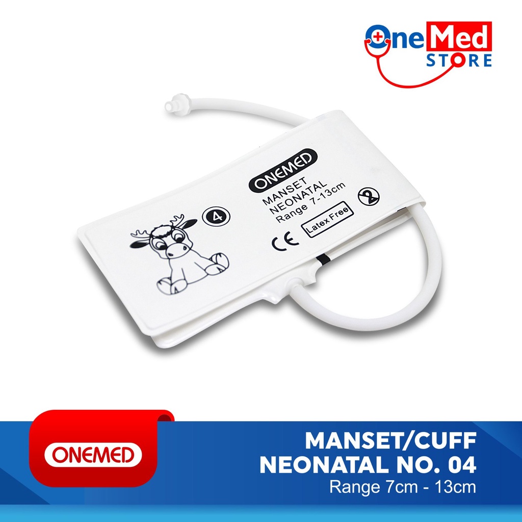 Manset Cuff NIBP Neonatal Disposable Pasien Monitor Neonate OneMed 4