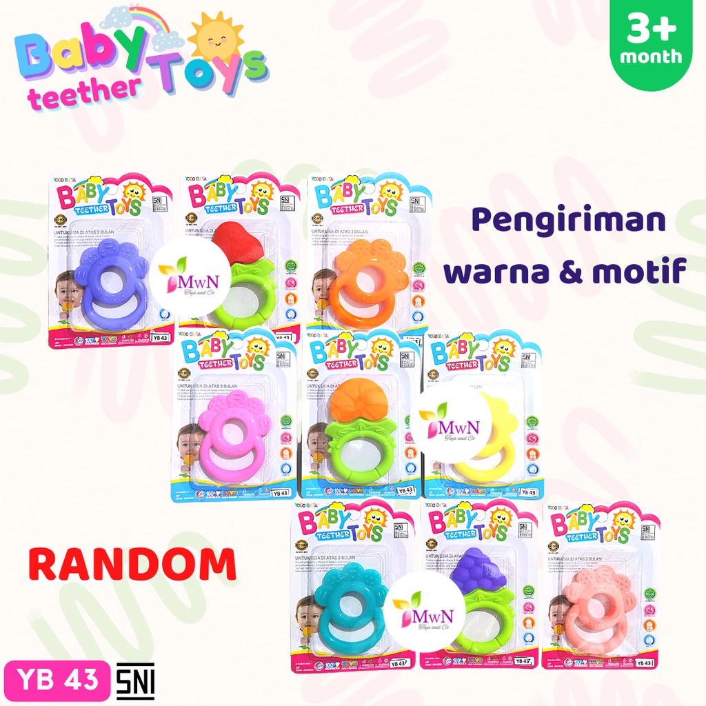 MWN Mainan Gigitan Baby Toys Teether YB43