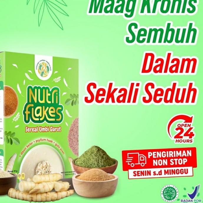 

♫ NUTRIFLAKES Superfood Kaya Penganti Makan Dan Terapi Lambung ✦